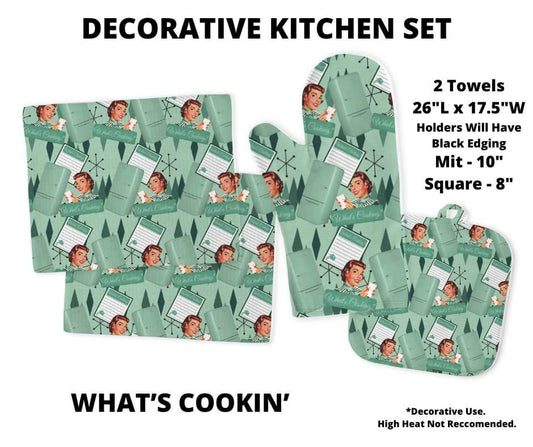 What's Cookin' Decorative Kitchen Set - Alonna's Legging Land