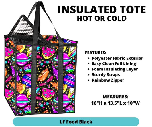 LF Food Black Insulated Tote - Alonna's Legging Land