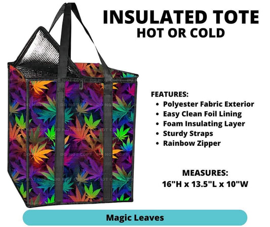Magic Leaves Insulated Tote - Alonna's Legging Land