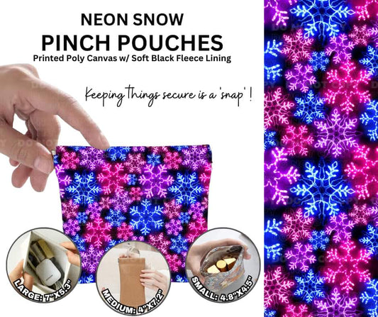 Neon Snow Pinch Pouches - Alonna's Legging Land