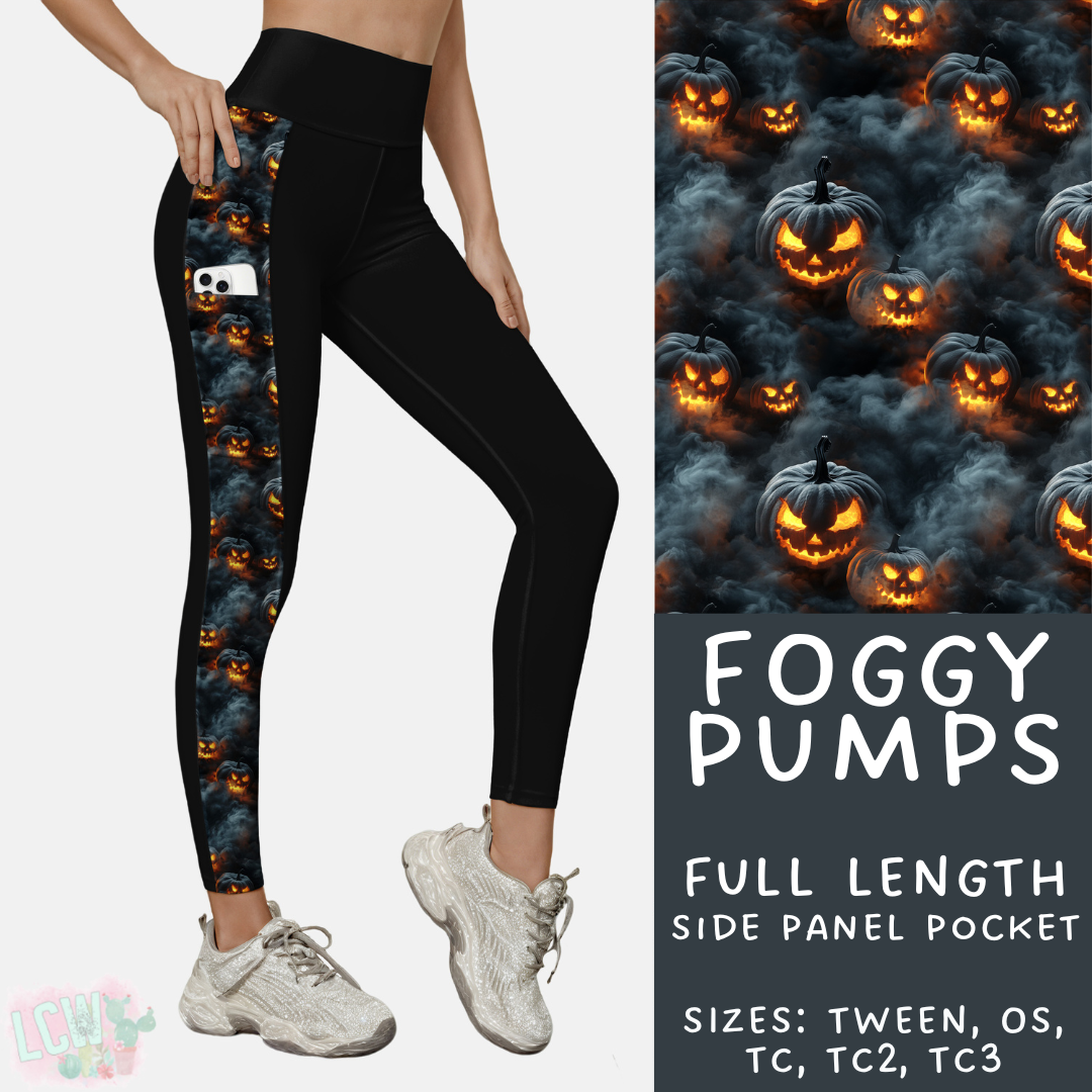 Ready to Ship - Foggy Pumps Side Panel Pocket Leggings - OS & TC