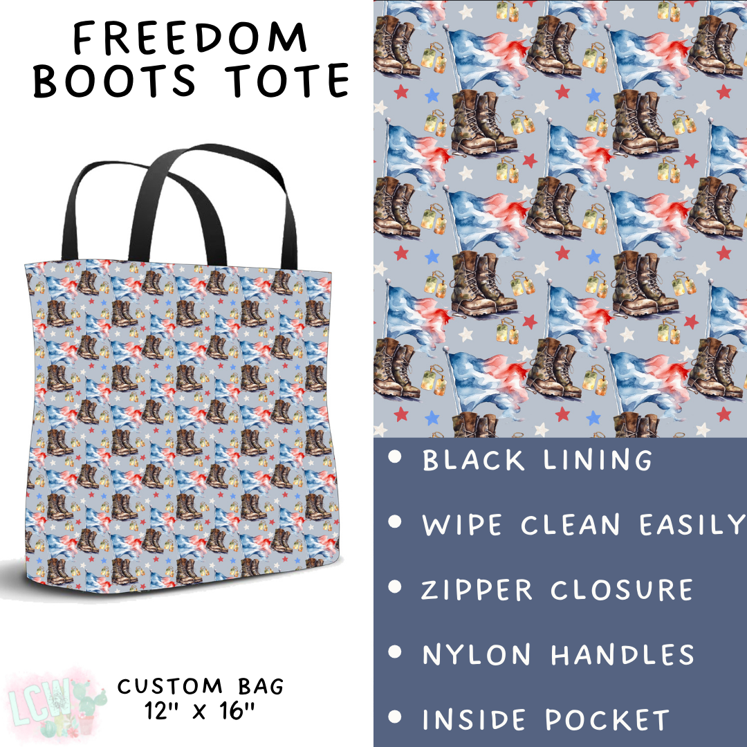 Batch #337 - USA Faves - Closes 5/7 - ETA mid June - Freedom Boots Tote