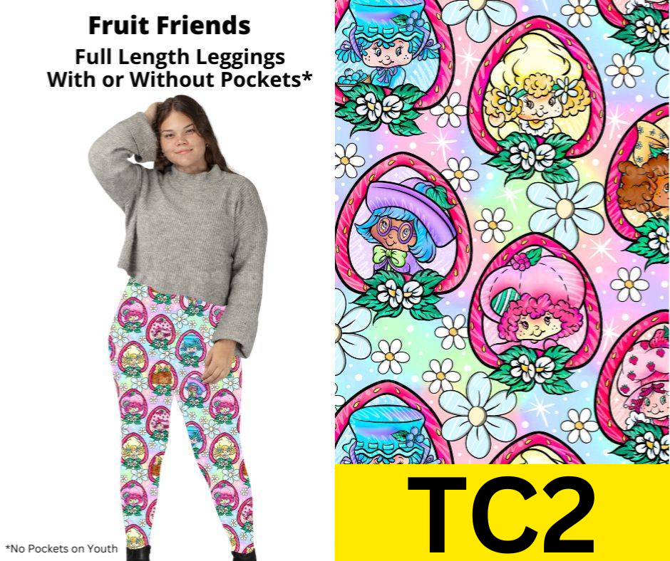 Fruit Friends Full Length Leggings w/ Pockets