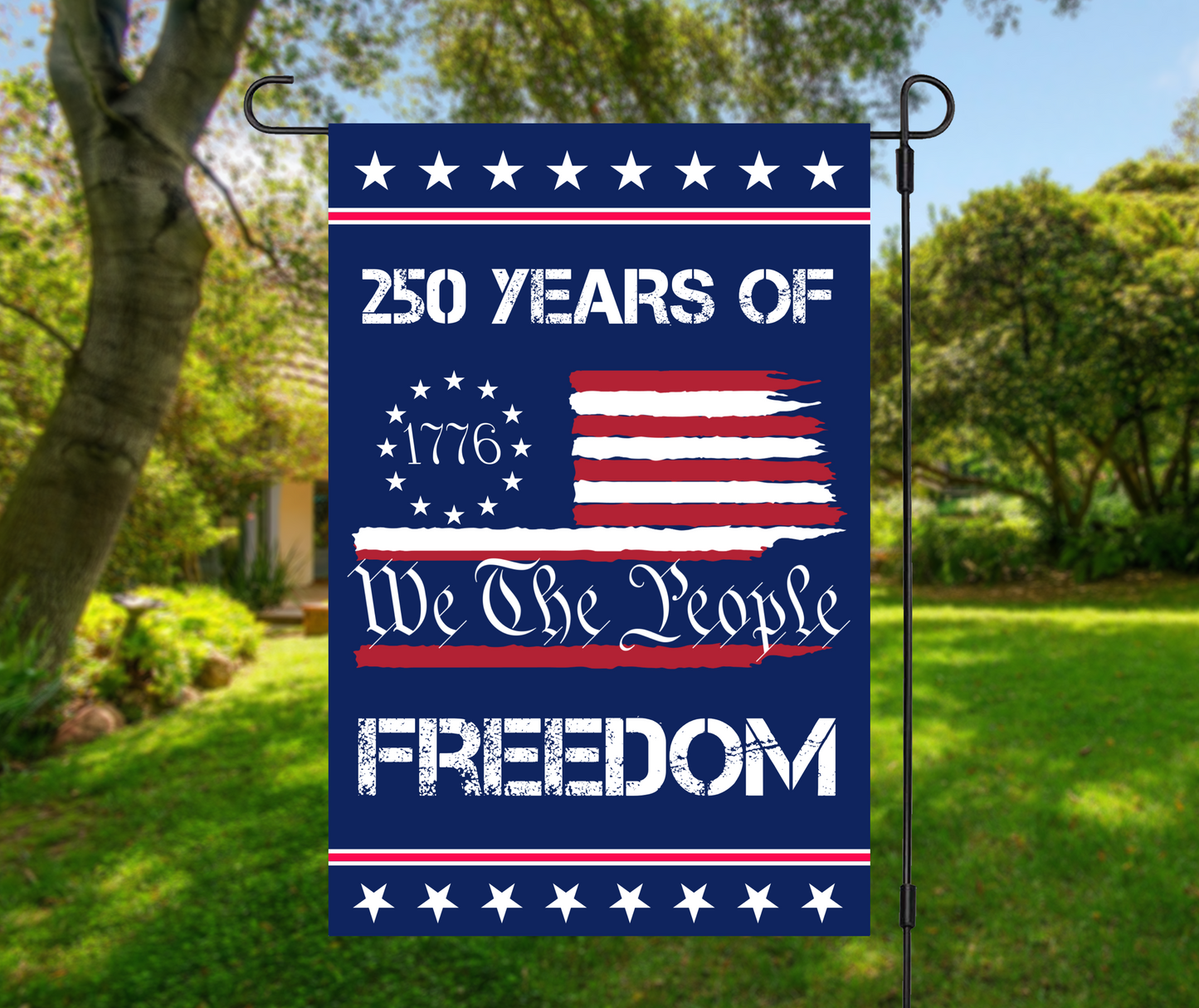 Preorder! Closes 3/9. ETA June. 250 Years Freedom Garden Flag