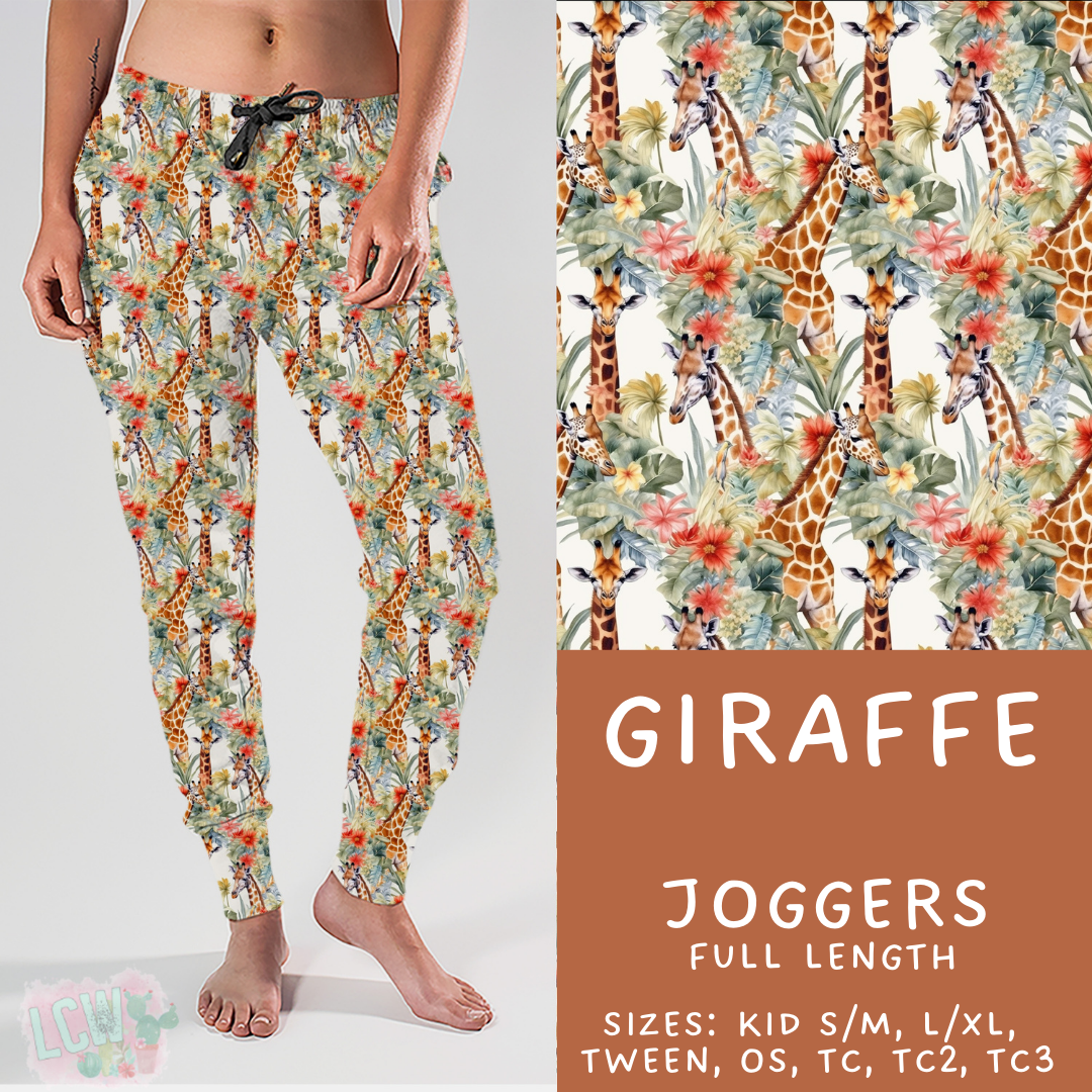 Batch #427 - August Request Run - Closes 10/9 - ETA late Nov - Giraffe Joggers