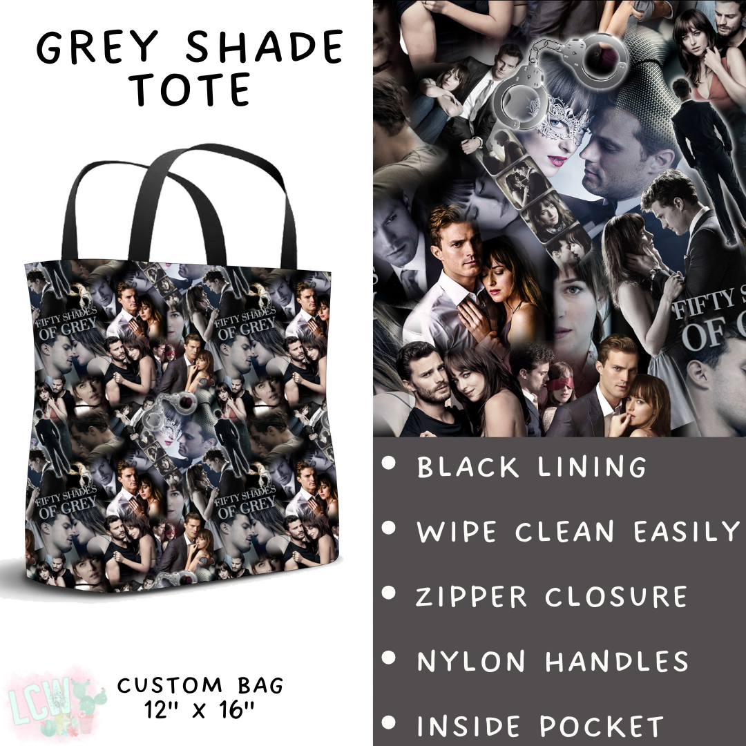 Batch #502 - Show Time - Closes 3/11 - ETA mid May - Grey Shade Tote