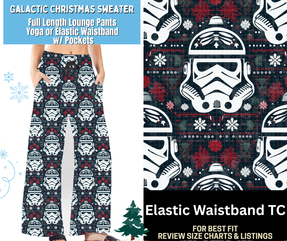Galactic Christmas Sweater Full Length Lounge Pants
