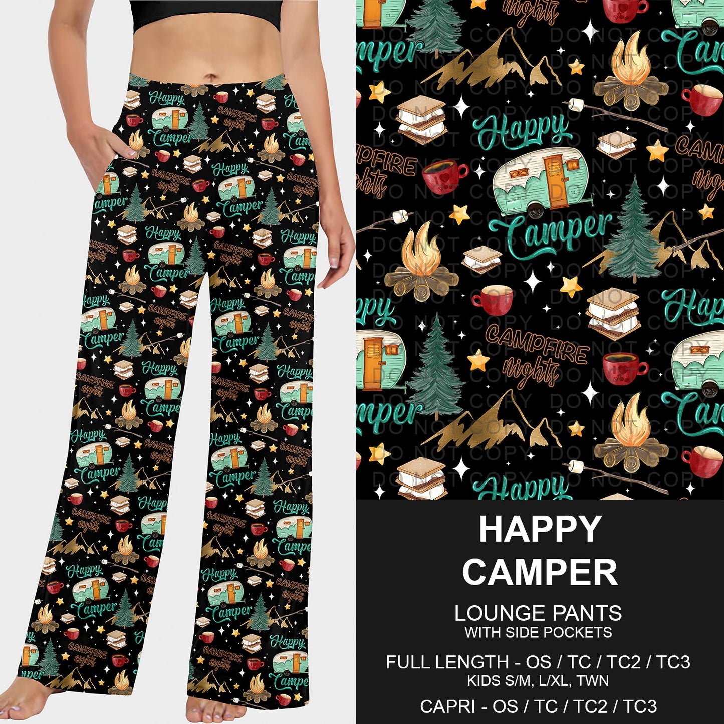 B227 - Preorder Happy Camper Lounge Pants (Closes 5/04. ETA: mid July)