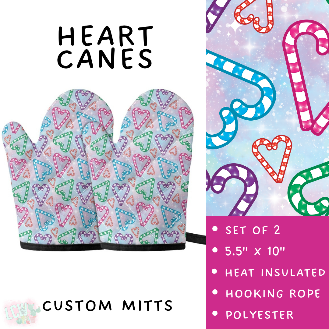 Batch #416 - Baking Spirits Bright 2 - Closes 9/19 - ETA early Nov - Heart Canes Oven Mitts