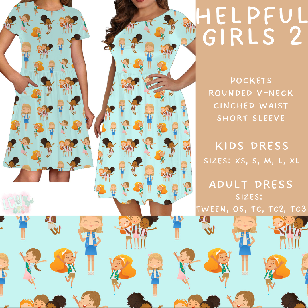 Batch #429 - Cookie Dealer 3 - Closes 10/13 - ETA late Nov - Helpful Girls 2 Women's & Girls Dresses