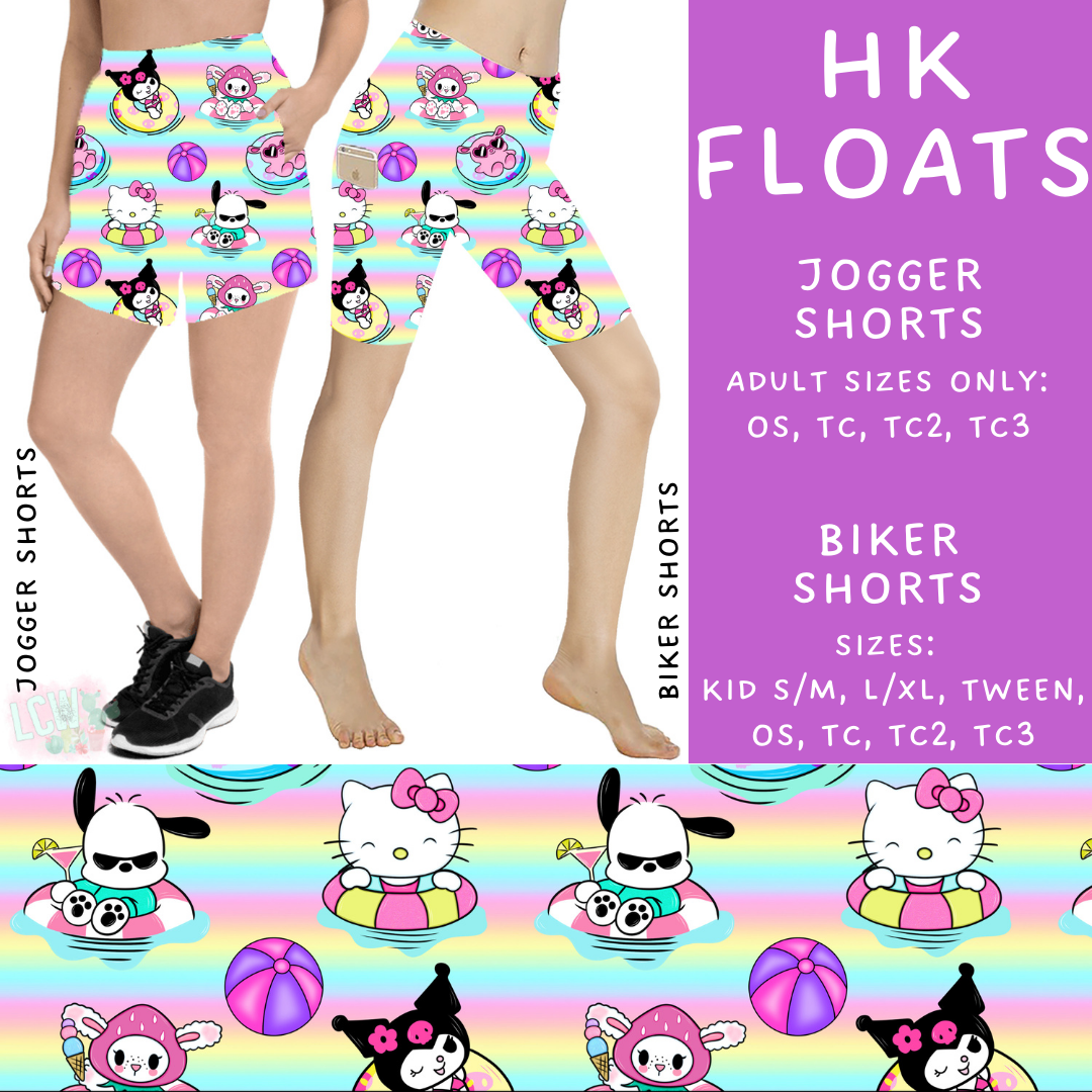 Batch #339 - Character Summer - Closes 5/15 - ETA mid July - HK Floats Biker & Jogger Shorts
