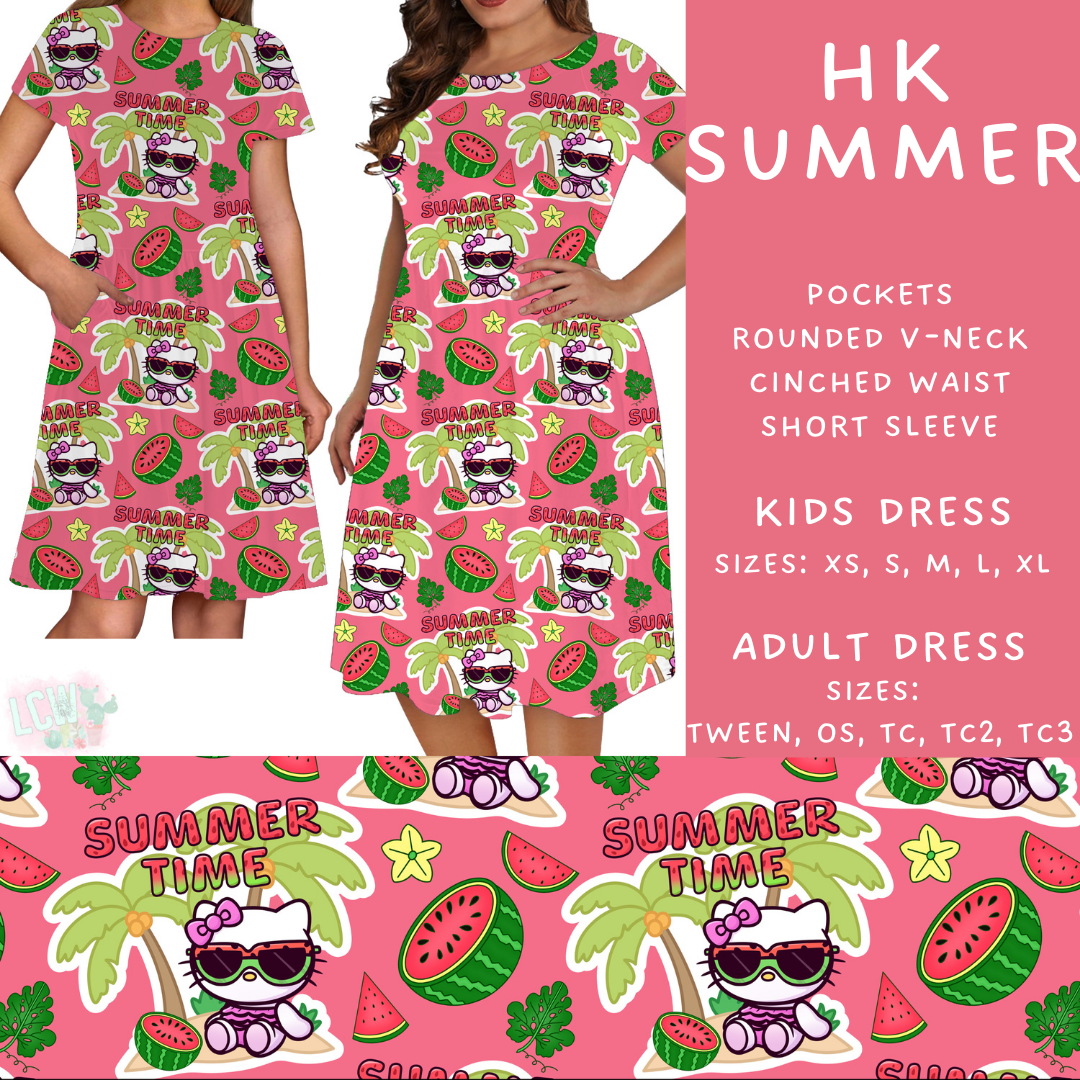 Batch #339 - Character Summer - Closes 5/15 - ETA mid July - HK Summer Adult & Kids Dresses
