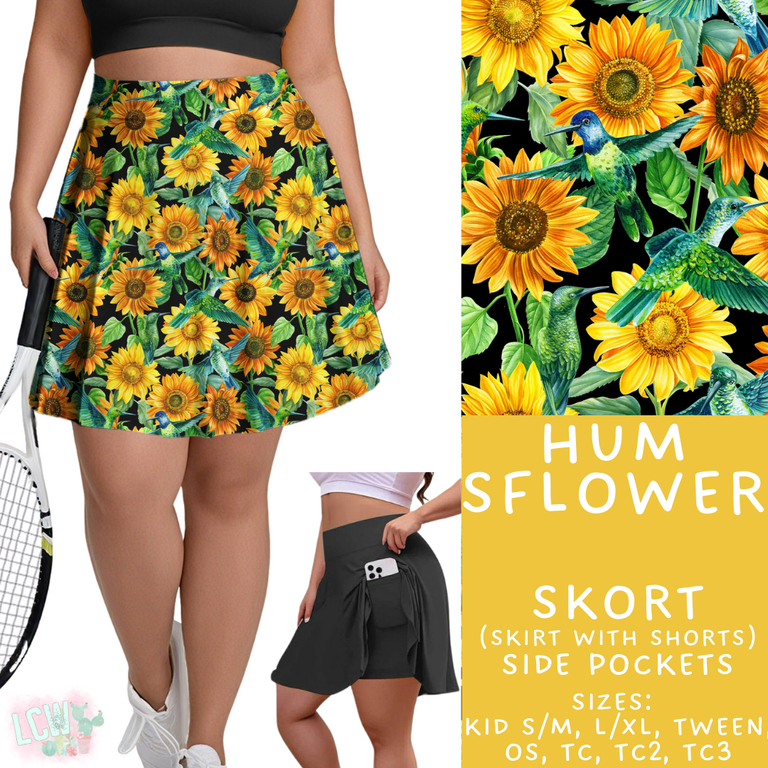 Batch #427 - August Request Run - Closes 10/9 - ETA late Nov - Hum SFlower Skort