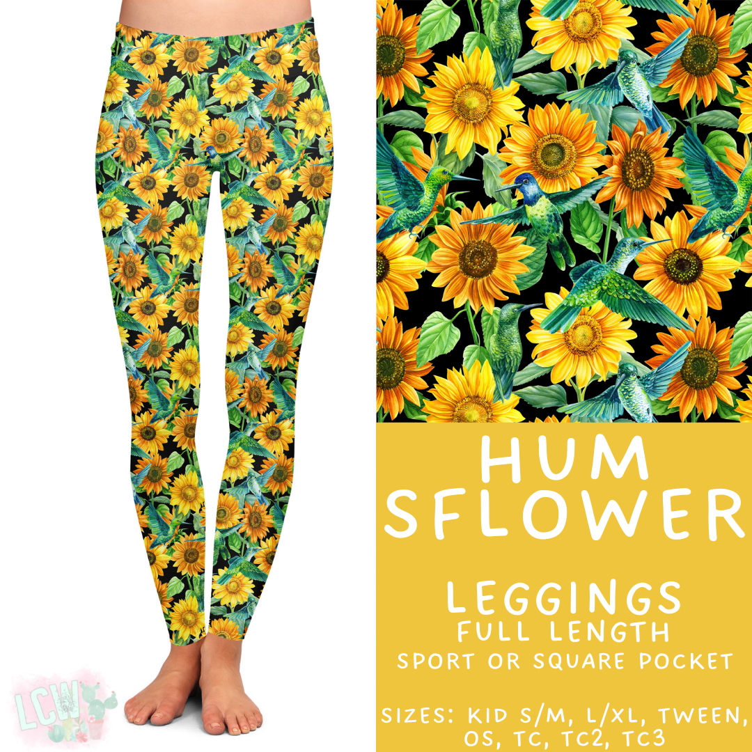Batch #427 - August Request Run - Closes 10/9 - ETA late Nov - Hum SFlower Full Length Leggings
