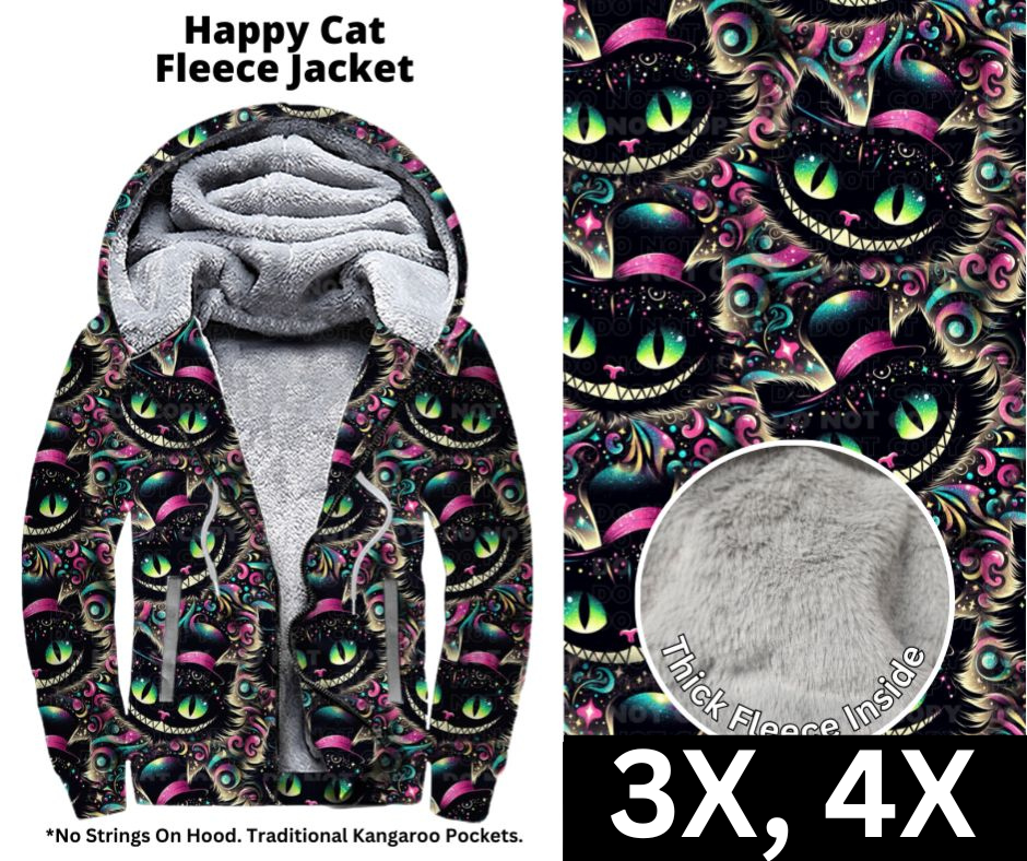 Happy Cat Fleece Jackets