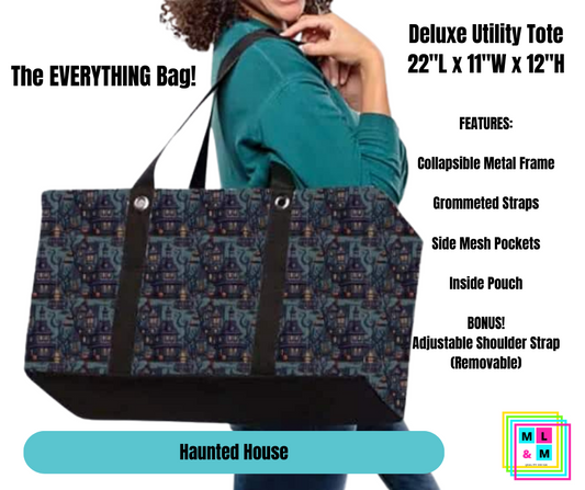 Haunted House Collapsible Tote - Alonna's Legging Land