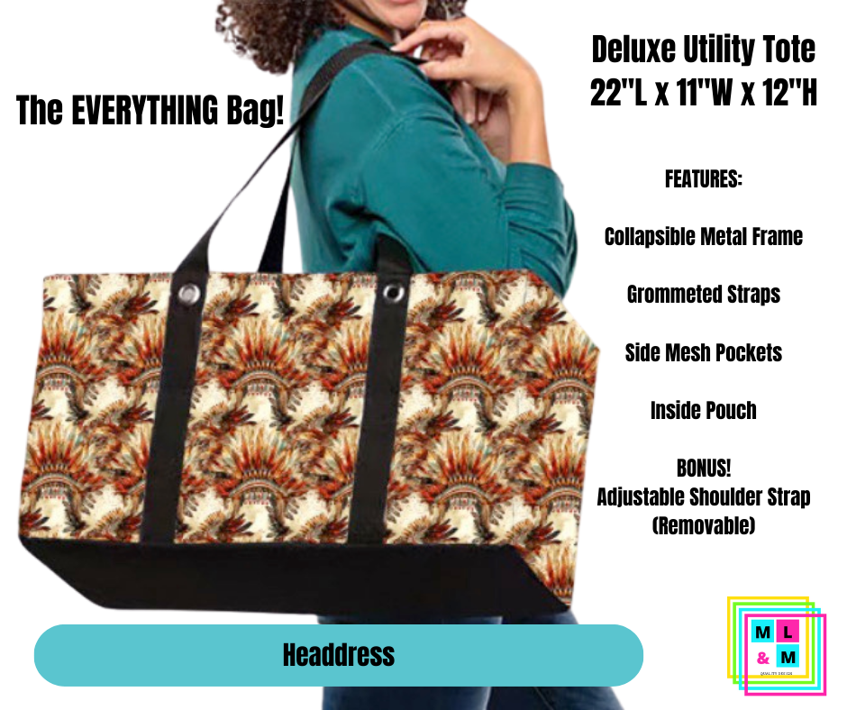 Headdress Collapsible Tote - Alonna's Legging Land