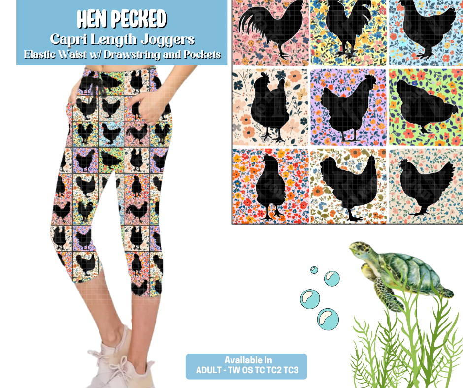 Preorder! Closes 5/7. ETA August. Hen Pecked Jogger Capri