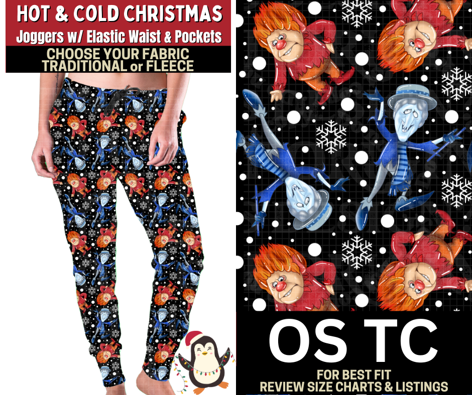 Hot & Cold Christmas Joggers Choose Fleece or Traditional