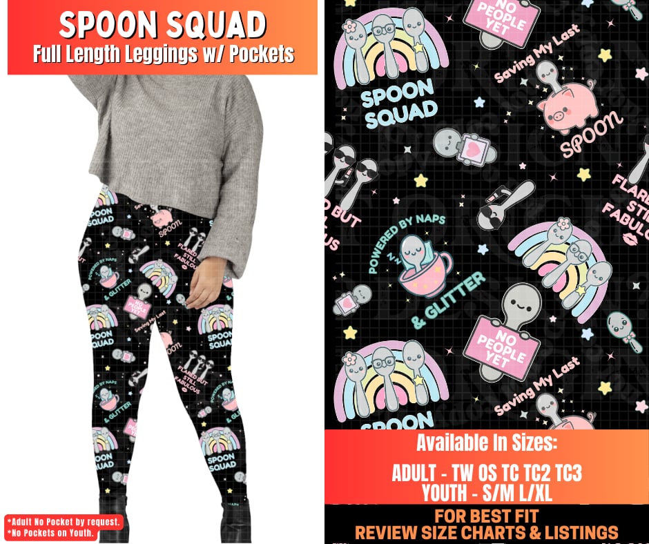 Spoonie Preorder! Closes 12/17. ETA March. Full Length Leggings w/wo Pockets