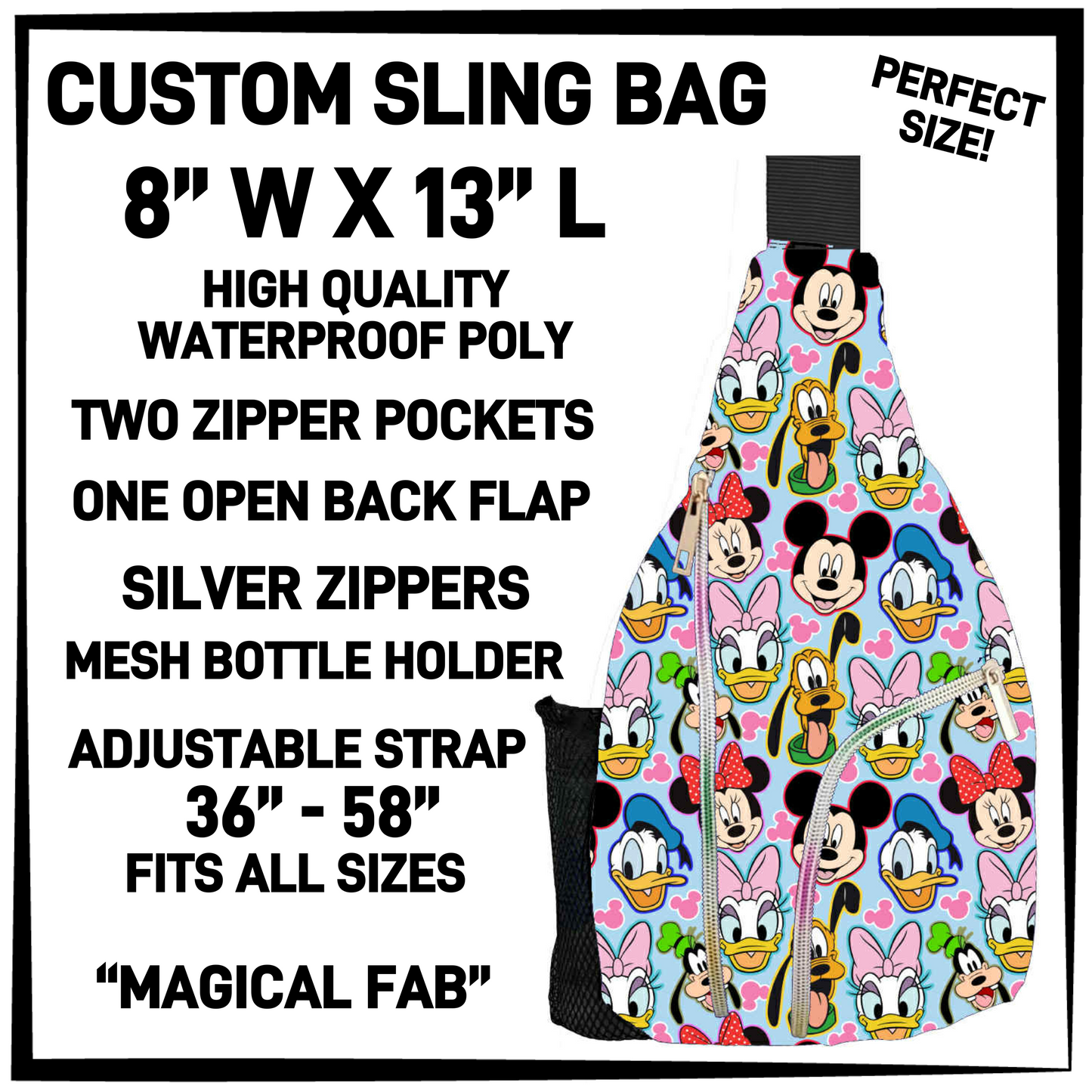 S13G - Magical Fab Sling Bag - Preorder Closing 1/15 ETA: Mid-March
