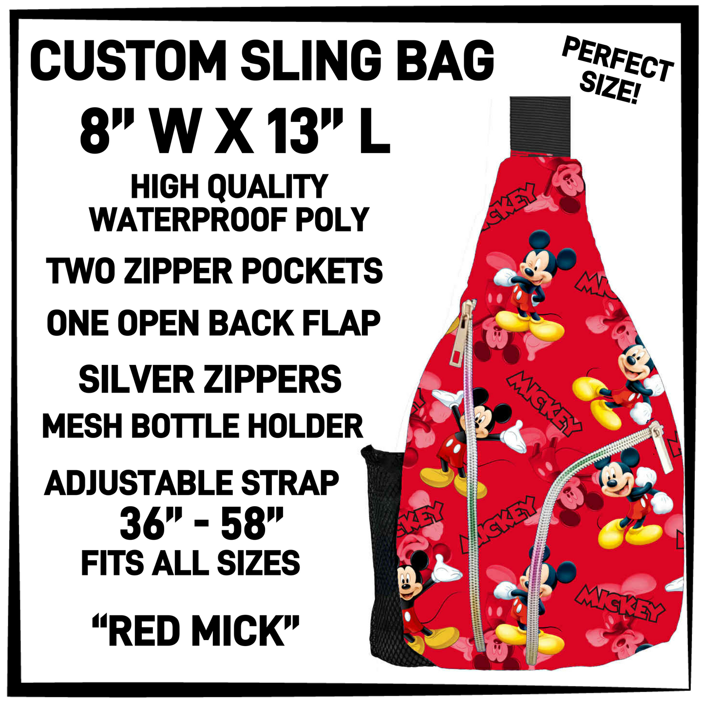 S13G - Red Mick Sling Bag - Preorder Closing 1/15 ETA: Mid-March