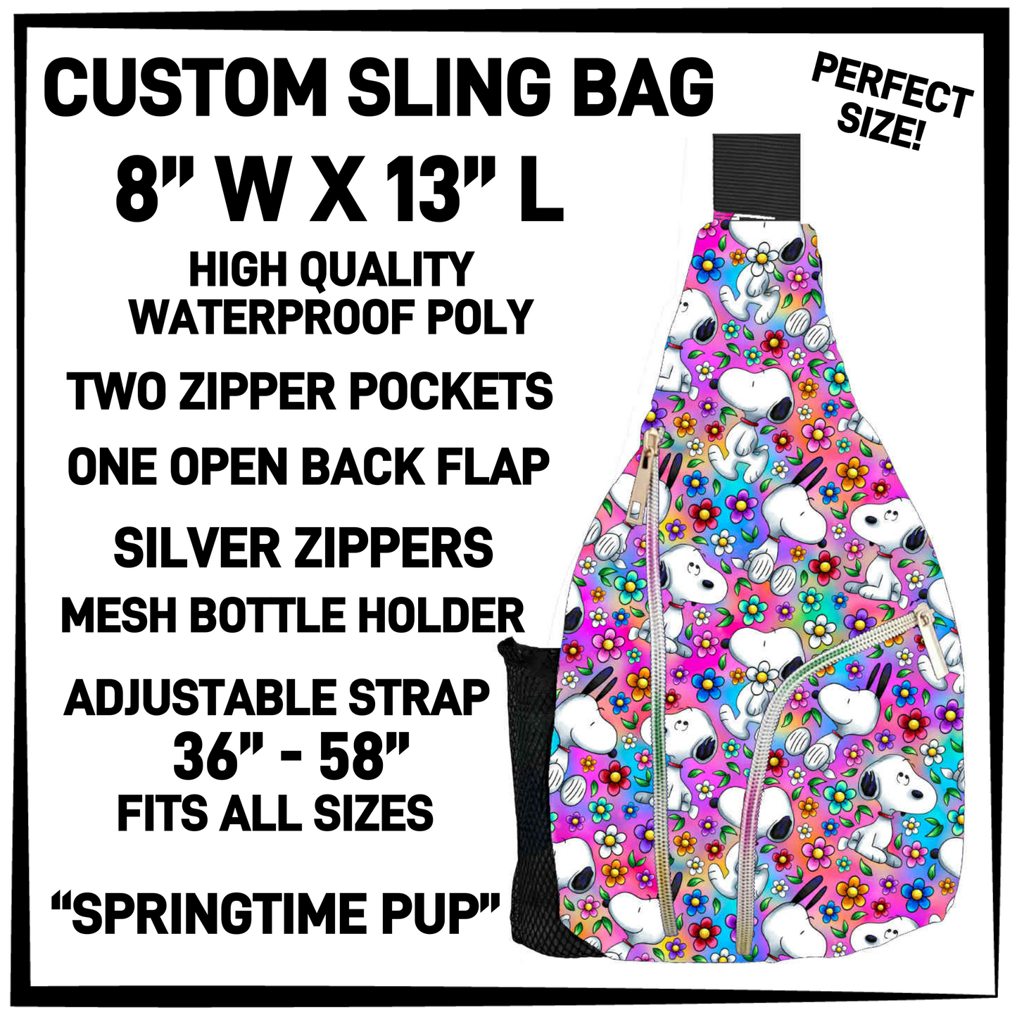 S13G - Springtime Pup Sling Bag - Preorder Closing 1/15 ETA: Mid-March