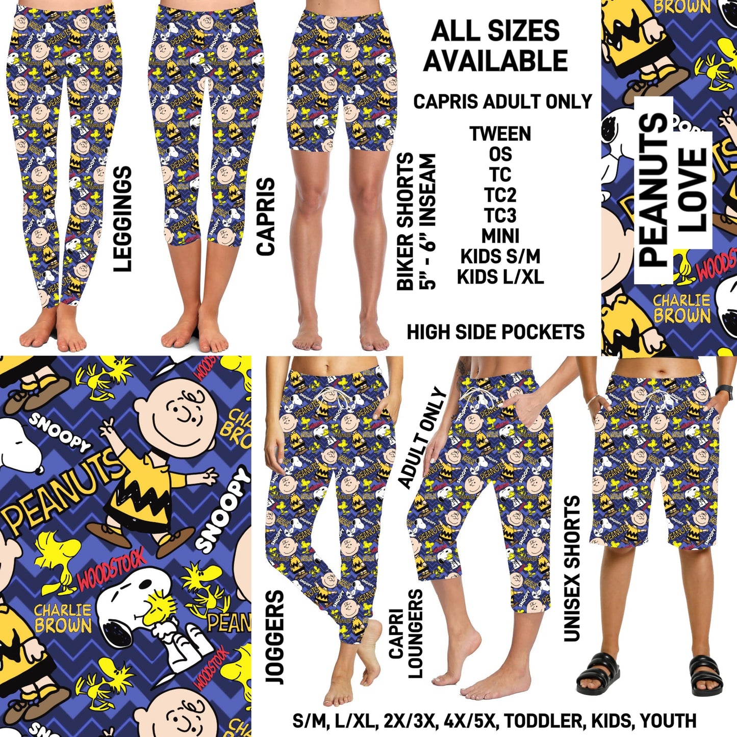 RTS - Peanuts Love Unisex Shorts