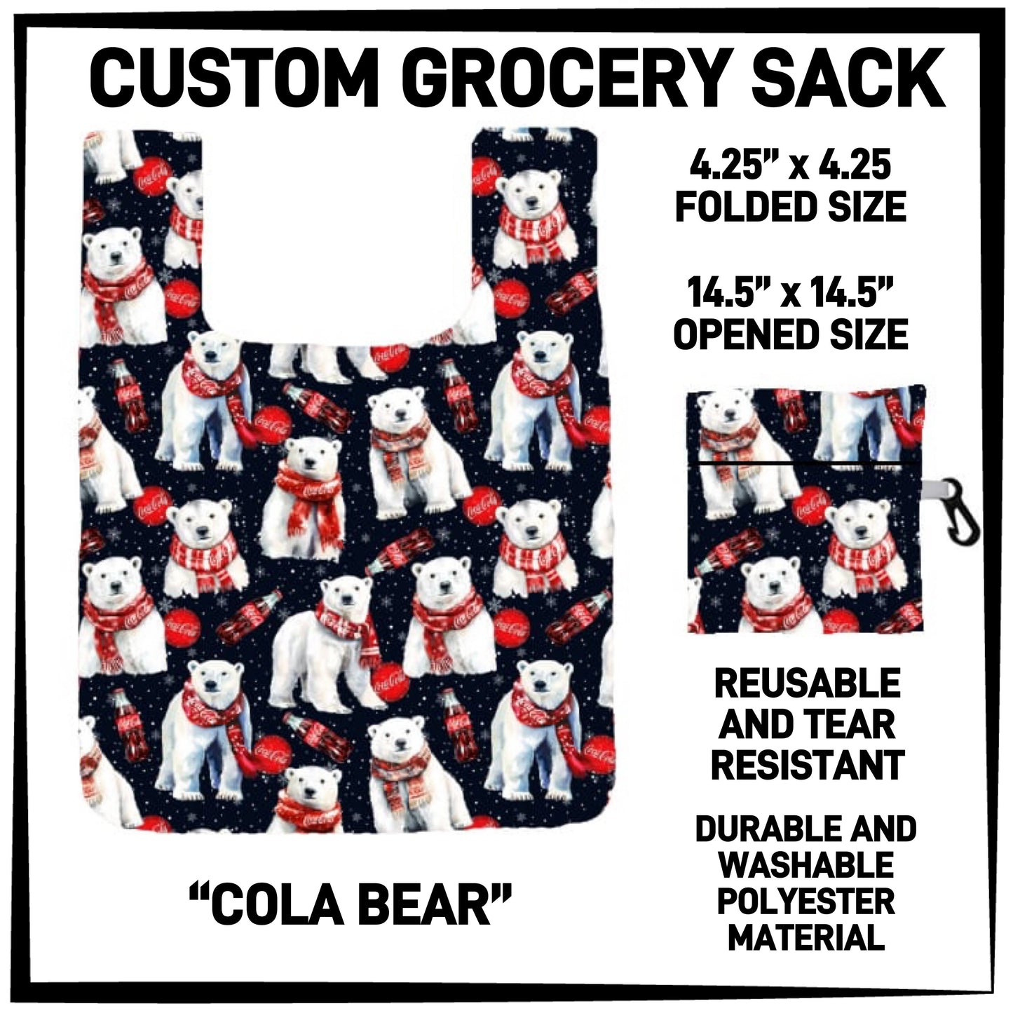 GS3K - Cola Bear Grocery Sack - Preorder ETA: Mid-Jan