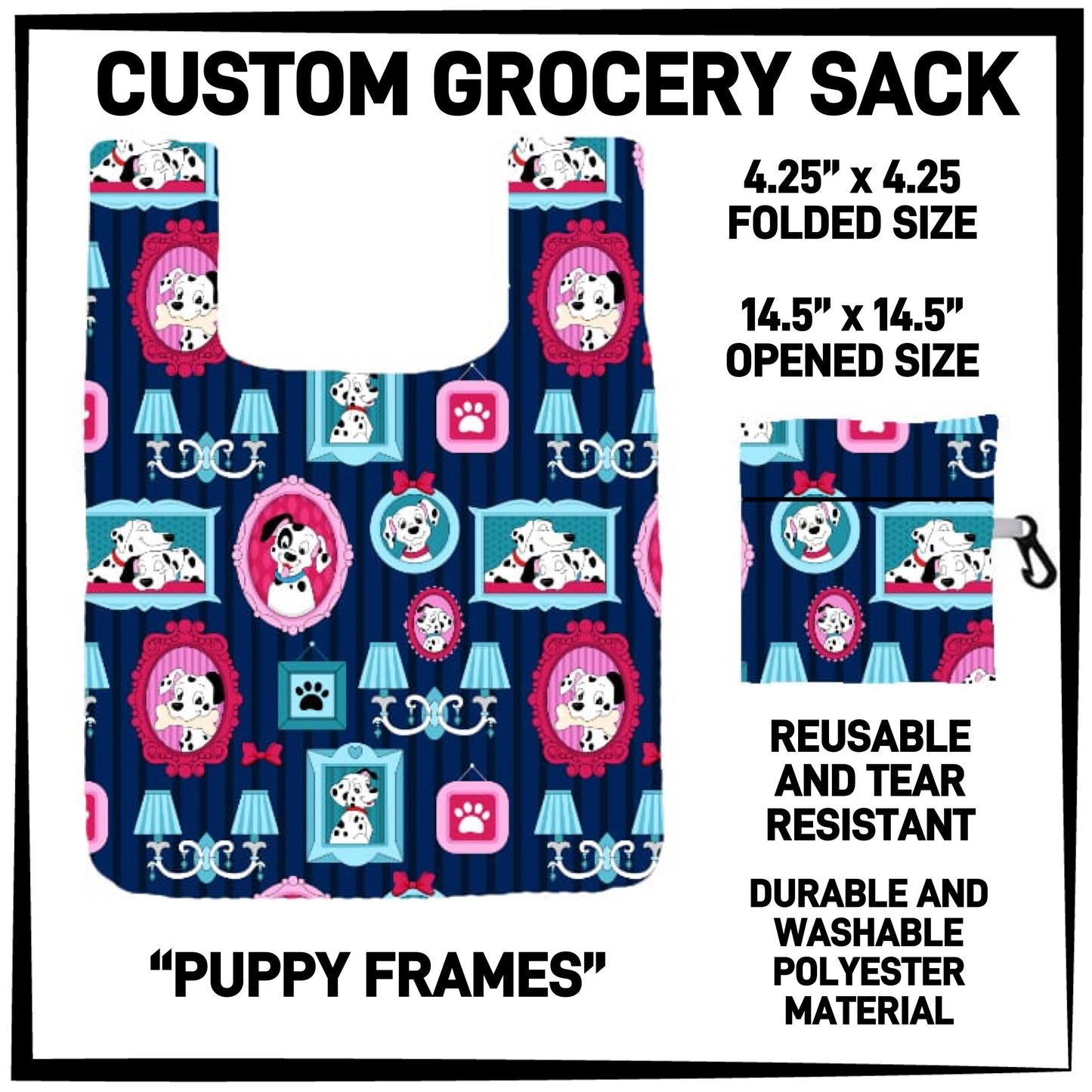 GS3K - Puppy Frames Grocery Sack - Preorder ETA: Mid-Jan