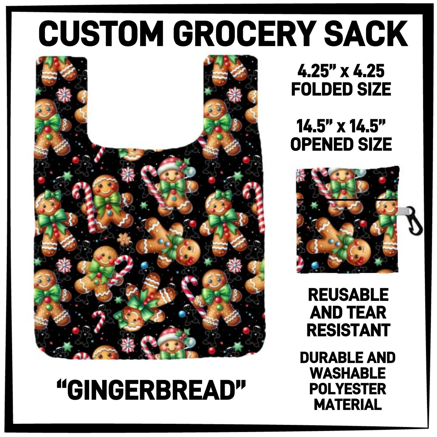 GS3K - Gingerbread Grocery Sack - Preorder ETA: Mid-Jan