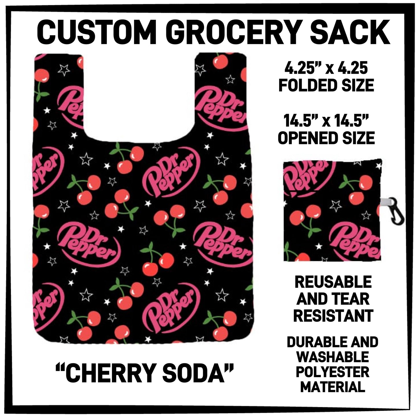 GS3K - Cherry Soda Grocery Sack - Preorder ETA: Mid-Jan