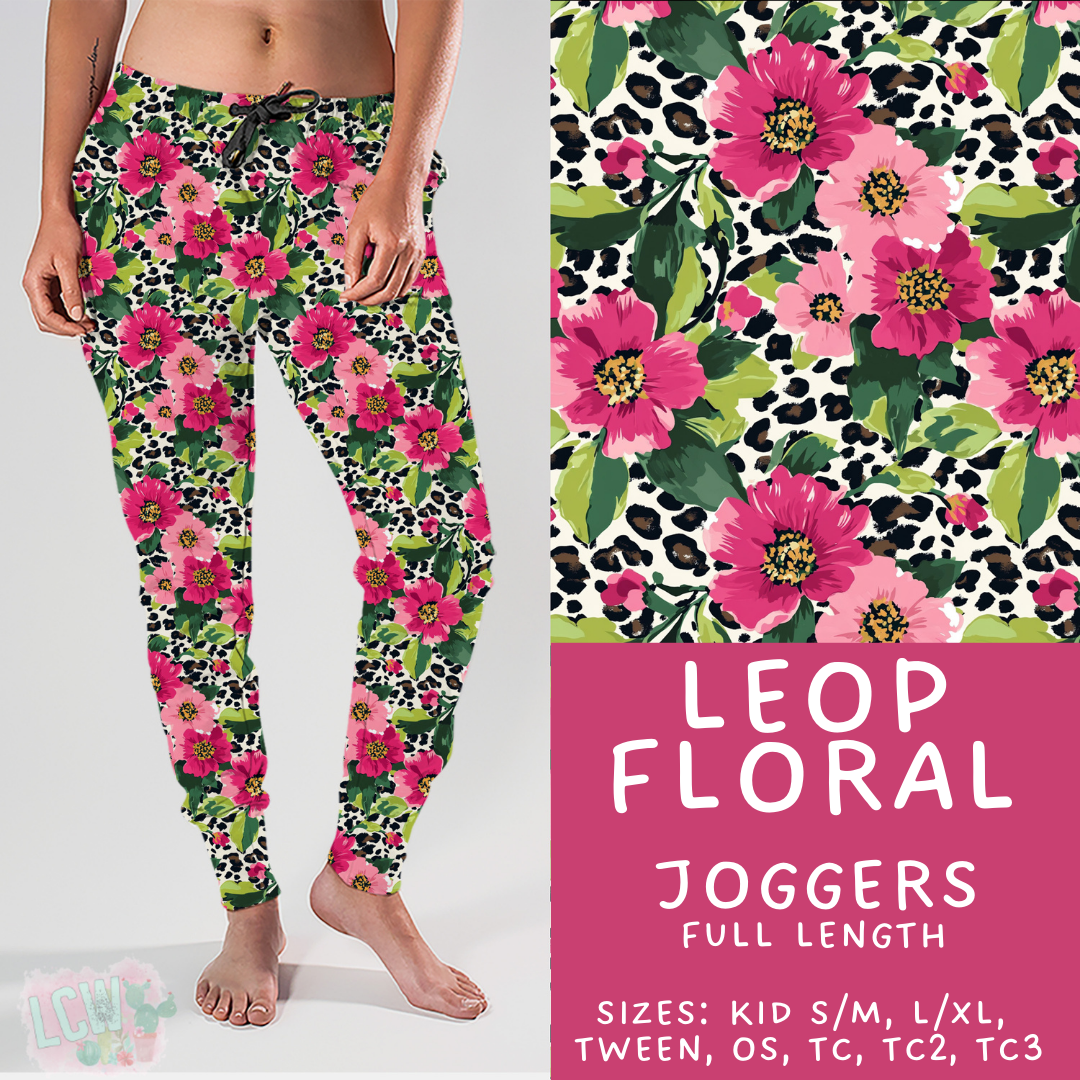 Batch #421 - Fun Run 15 - Closes 9/29 - ETA mid/late Nov - Leop Floral Joggers