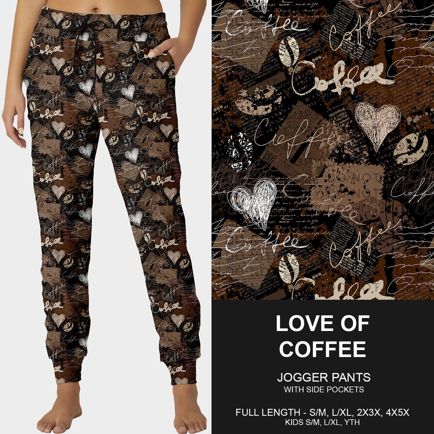 B248 - Preorder Love of Coffee Joggers (Closes 8/24. ETA late Oct.)