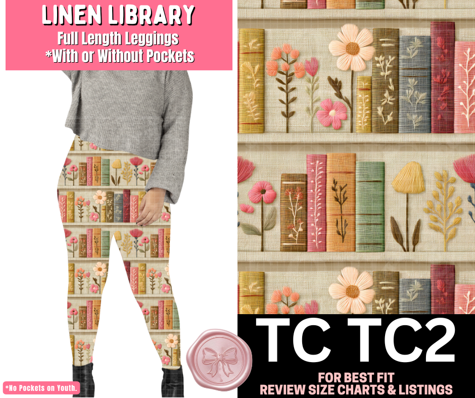 Linen Library Full Length Leggings w/ Pockets