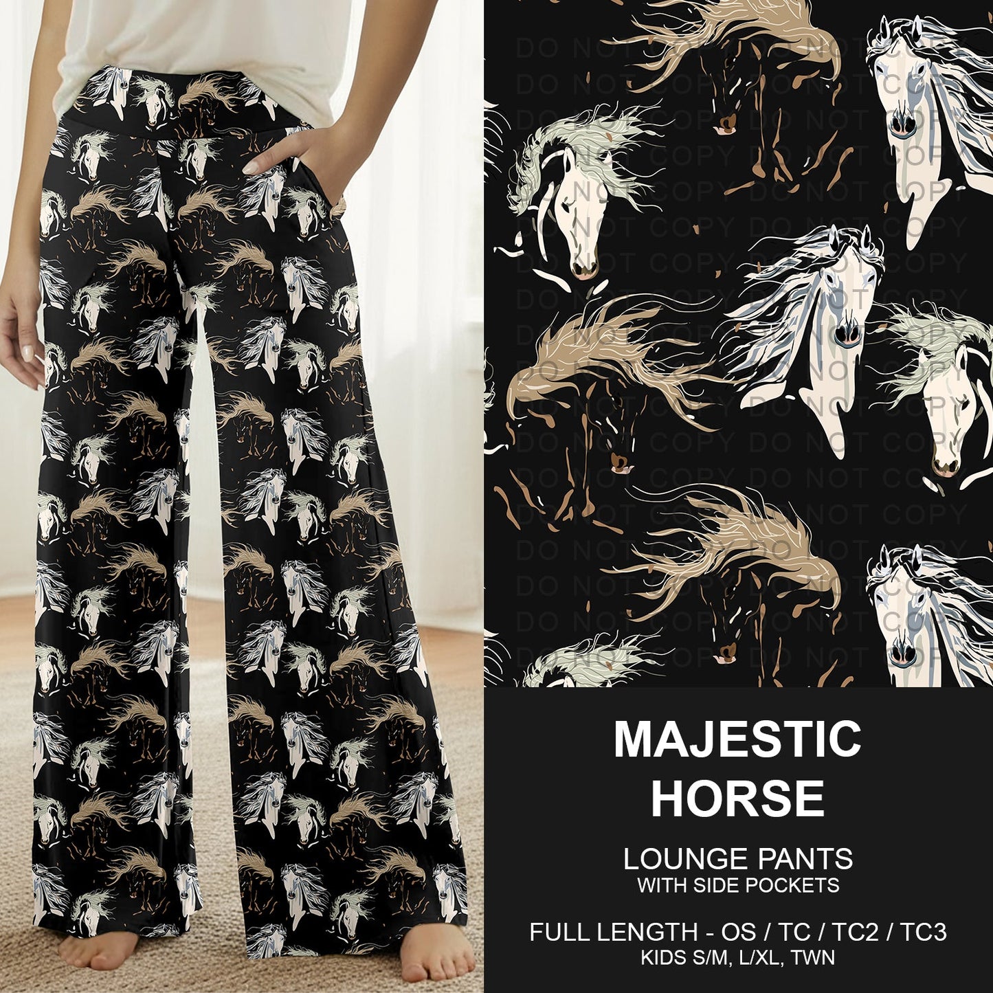 B261 - Preorder Majestic Horse Lounge Pants (Closes 11/16. ETA late Jan.)