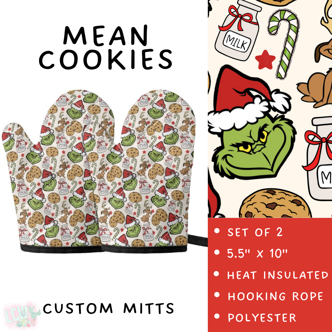 Batch #416 - Baking Spirits Bright 2 - Closes 9/19 - ETA early Nov - Mean Cookies Oven Mitts