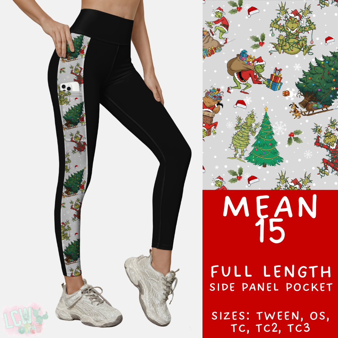 Batch #436 - Mr Mean 2 - Closes 10/24 - ETA early Dec - Mean 15 Pattern Side Pocket Leggings