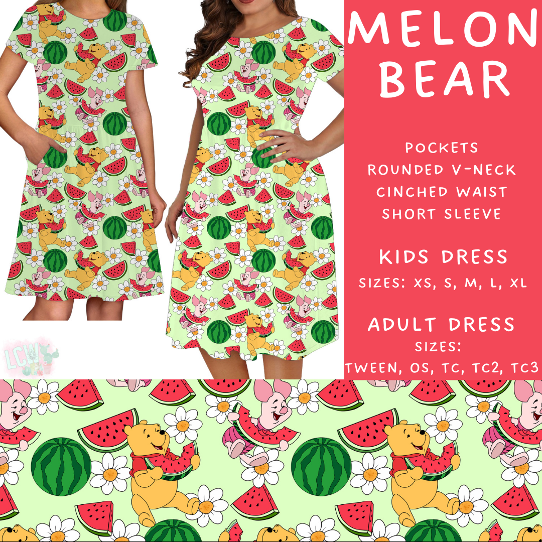 Batch #333 - Magical Summer - Closes 5/7 - ETA late June - Melon Bear Adult & Kids Dresses
