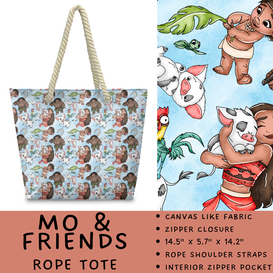 Batch #440 - Magical Character Rope Tote - Closes 10/31 - ETA mid Dec - Mo & Friends Rope Tote