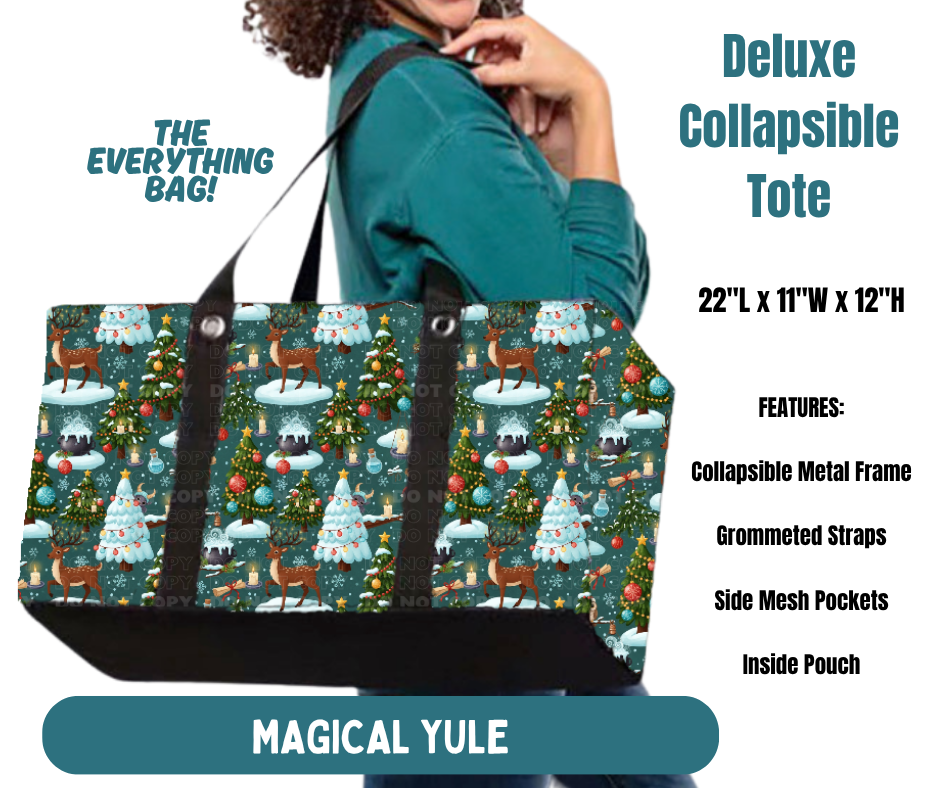 Preorder! Closes 8/13. ETA Nov. Magical Yule Collapsible Tote