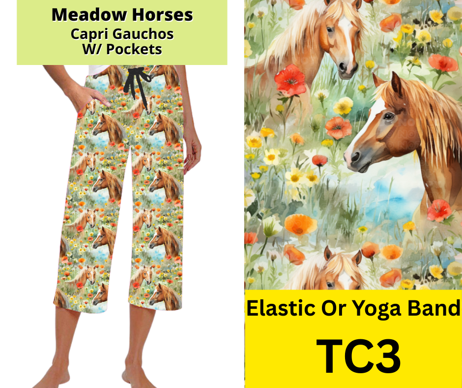Meadow Horses Capri Gauchos