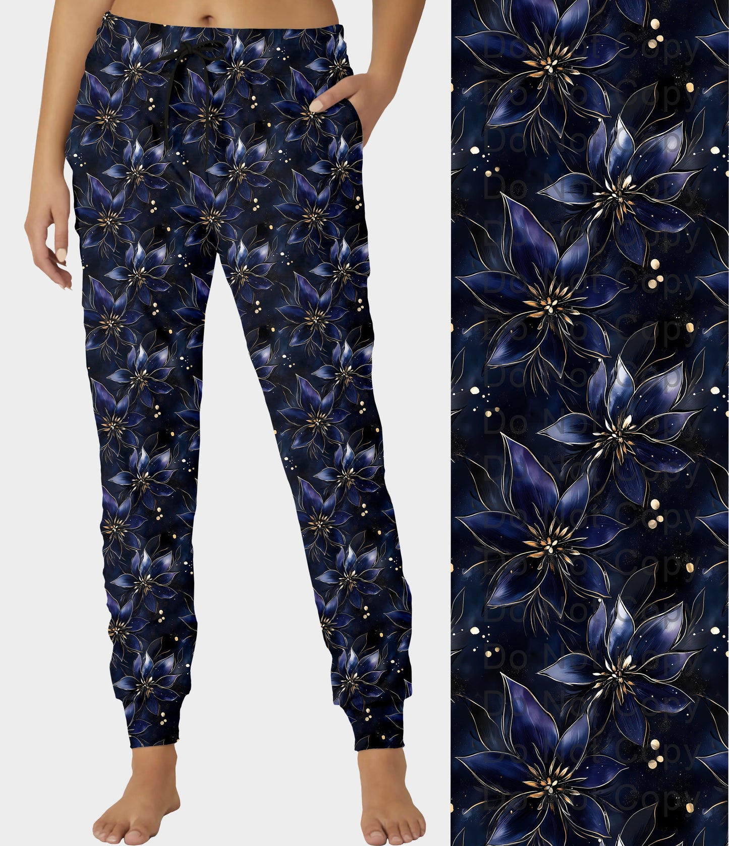 RTS - Midnight Blooms Joggers