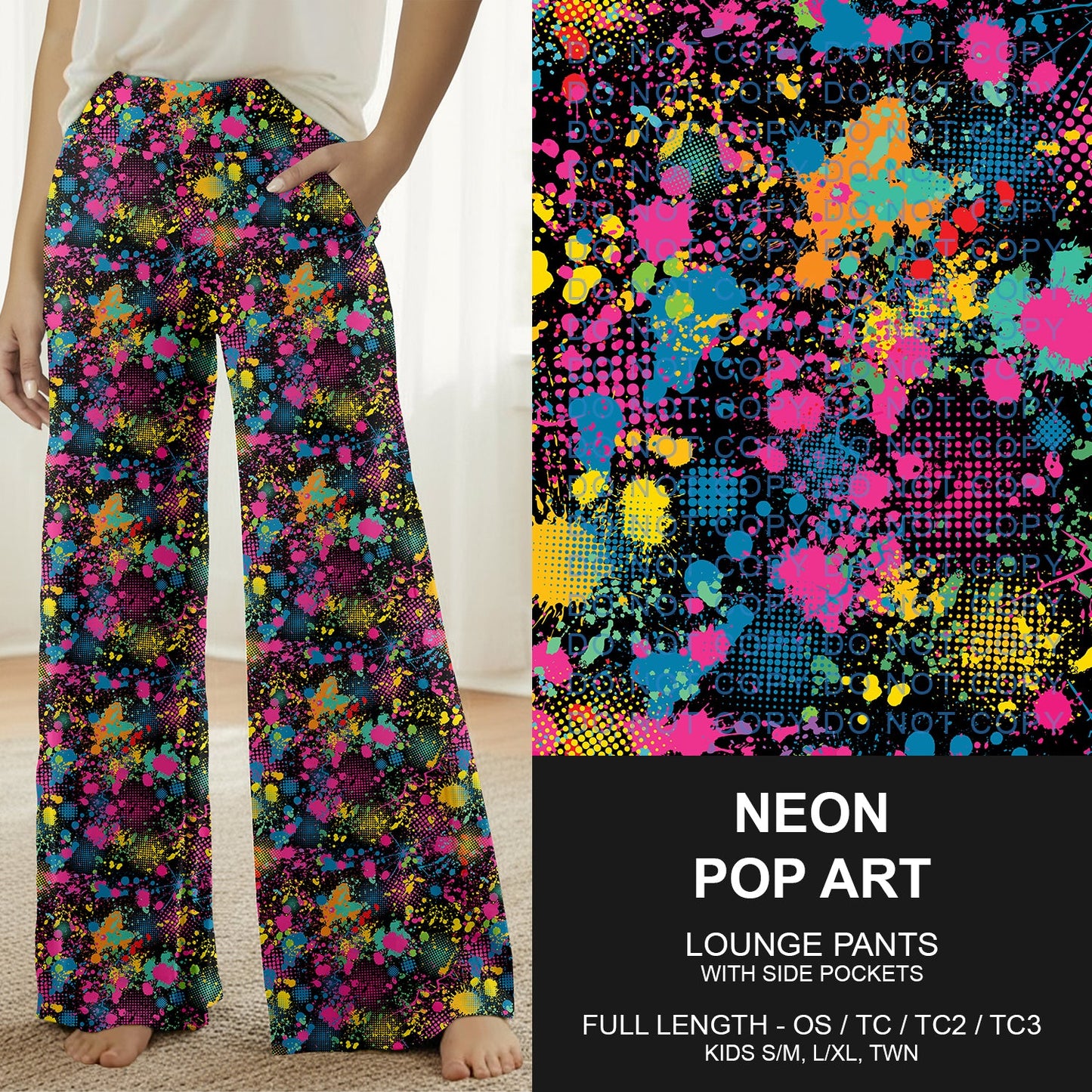 B269 - Preorder Neon Pop Art Lounge Pants (Closes 12/28. ETA early March)