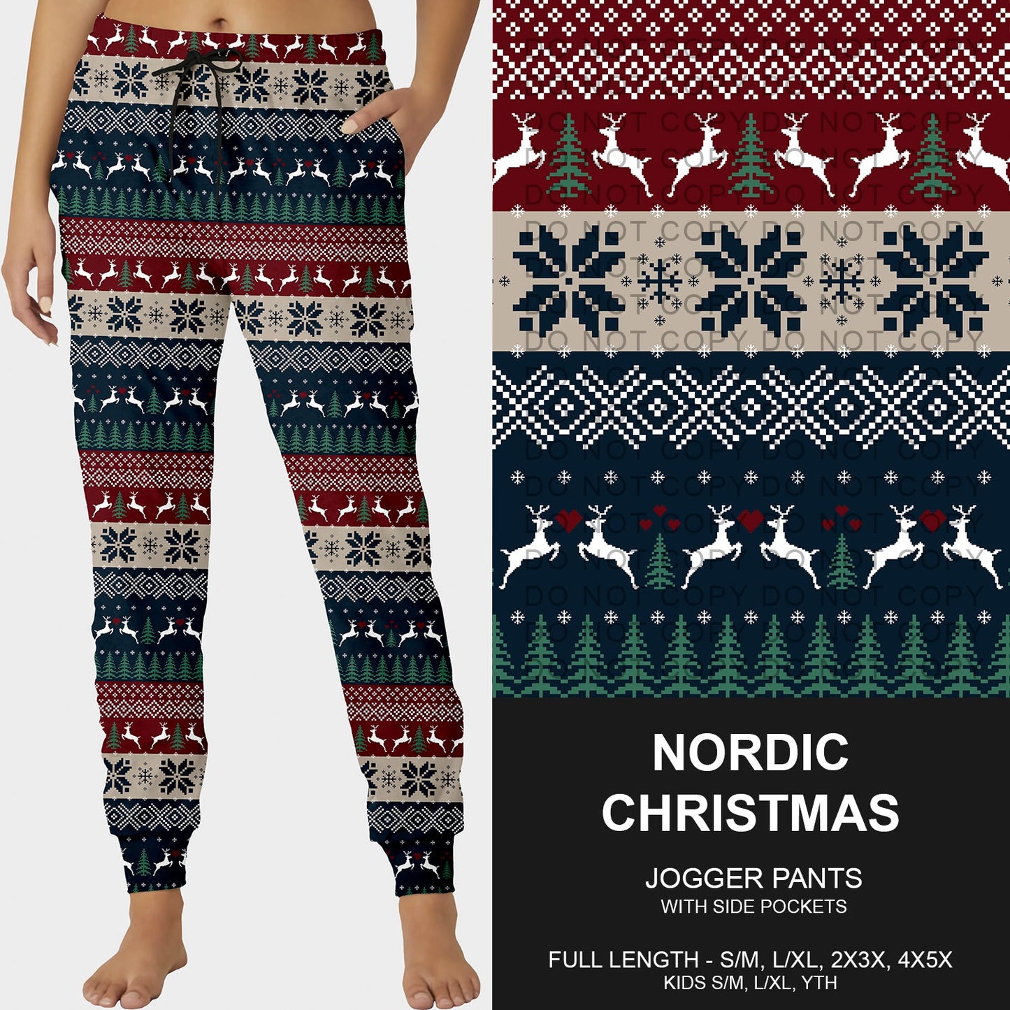 B255 - Preorder Nordic Christmas Joggers (Closes 10/12. ETA early Dec.)