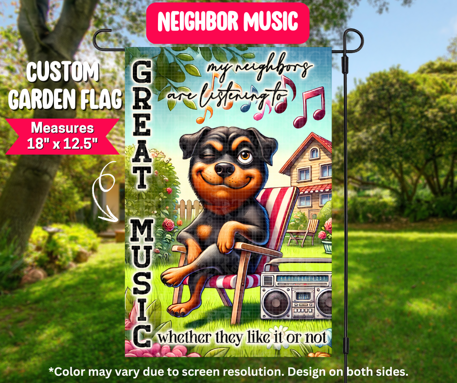 Neighbor Music Garden Flag