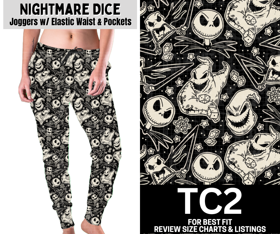 Nightmare Dice Fleece Joggers