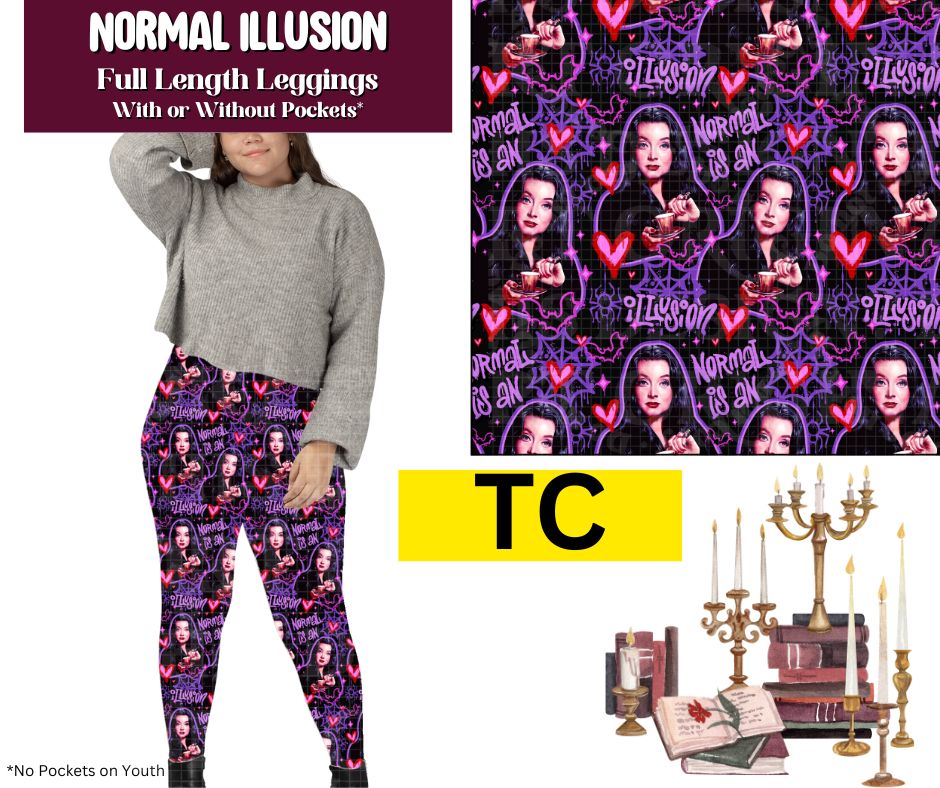 Normal Illusion Full Length Leggings w/ Pockets