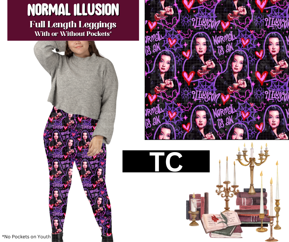 Normal Illusion Full Length Leggings w/ Pockets