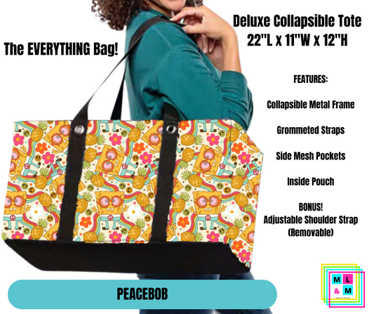 PeaceBob Collapsible Tote - Alonna's Legging Land